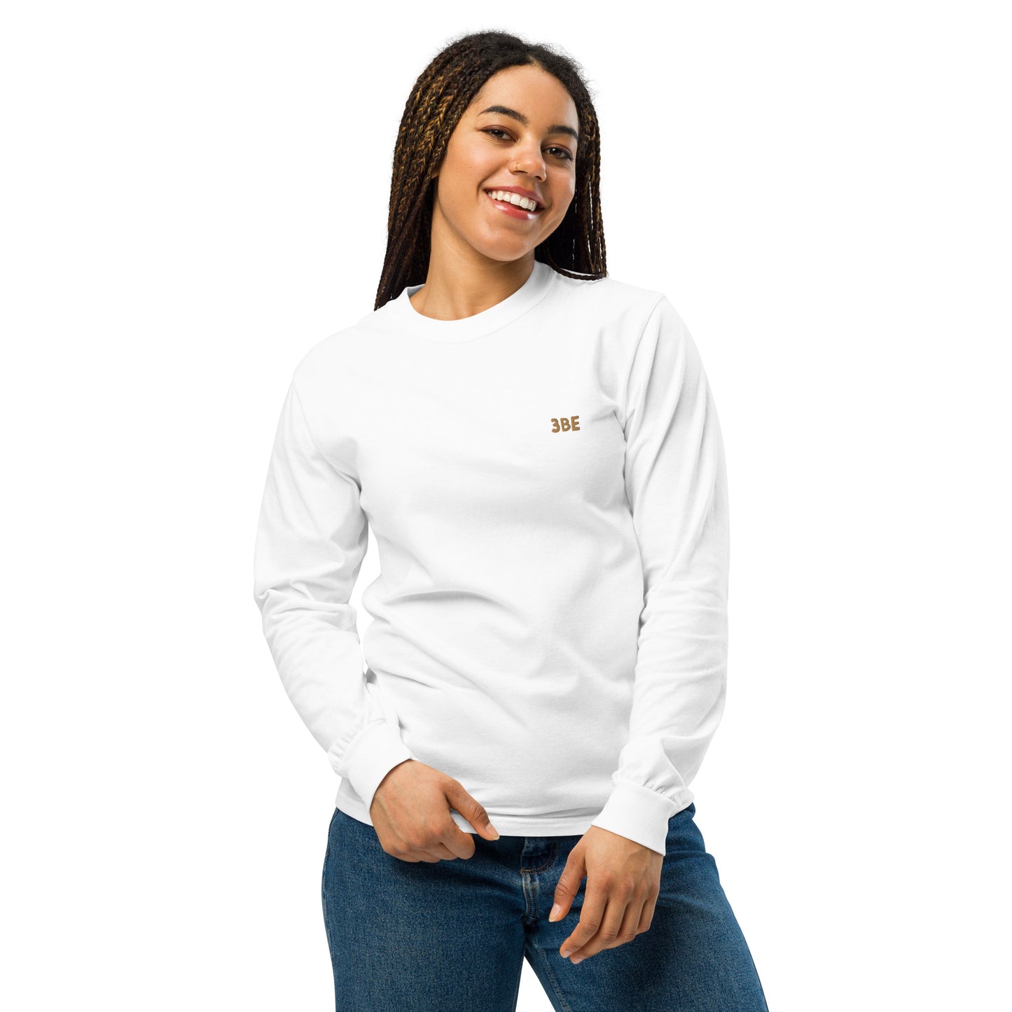 Heavyweight Unisex long-sleeve shirt , Pure Egyptian cotton